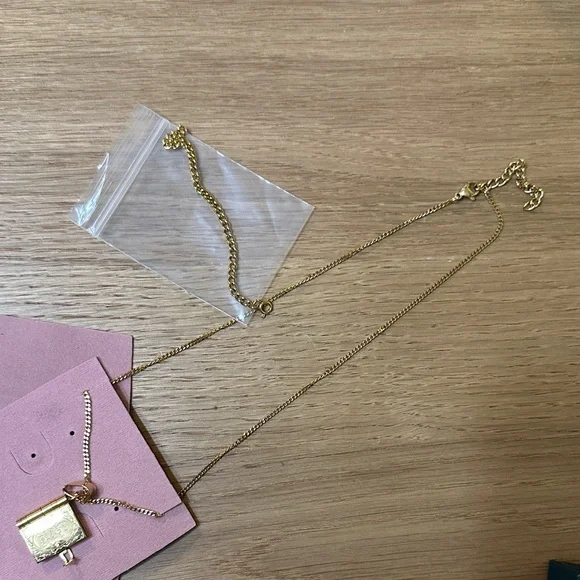 Le Petite Sprout Gold Book Lovers Necklace - Picture 5 of 6